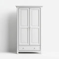 Szafa, Biała szafka w MDF i Biała pianka, 2 drzwi i 1 szuflada, 90 x 50 x 190 cm